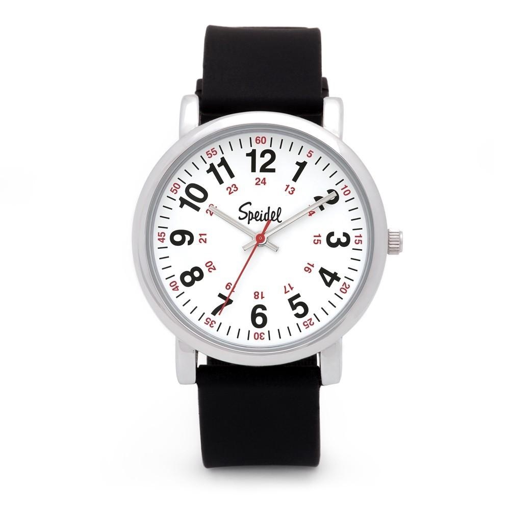 Speidel Original Scrub Watch Silver Black Silicone